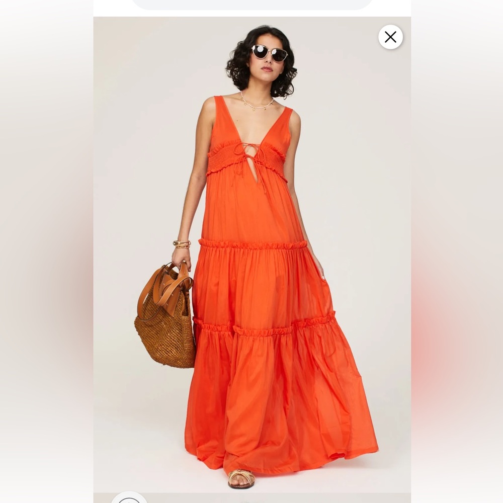 Nicholas - Orange Sleeveless Maxi Dress